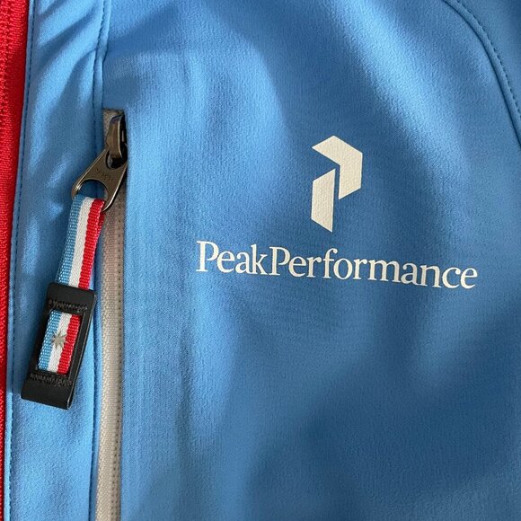 Peak Performance Windstopper Soft Shell Blacklight Hooded Fitted Jacket Blue S - Picture 12 of 16